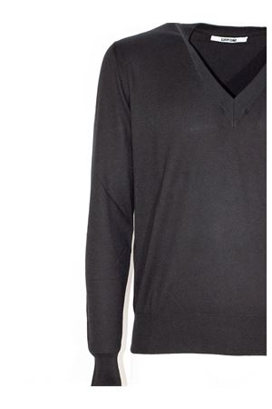 Black cotton and cashmere blend sweater MAURO GRIFONI | GS110035115003